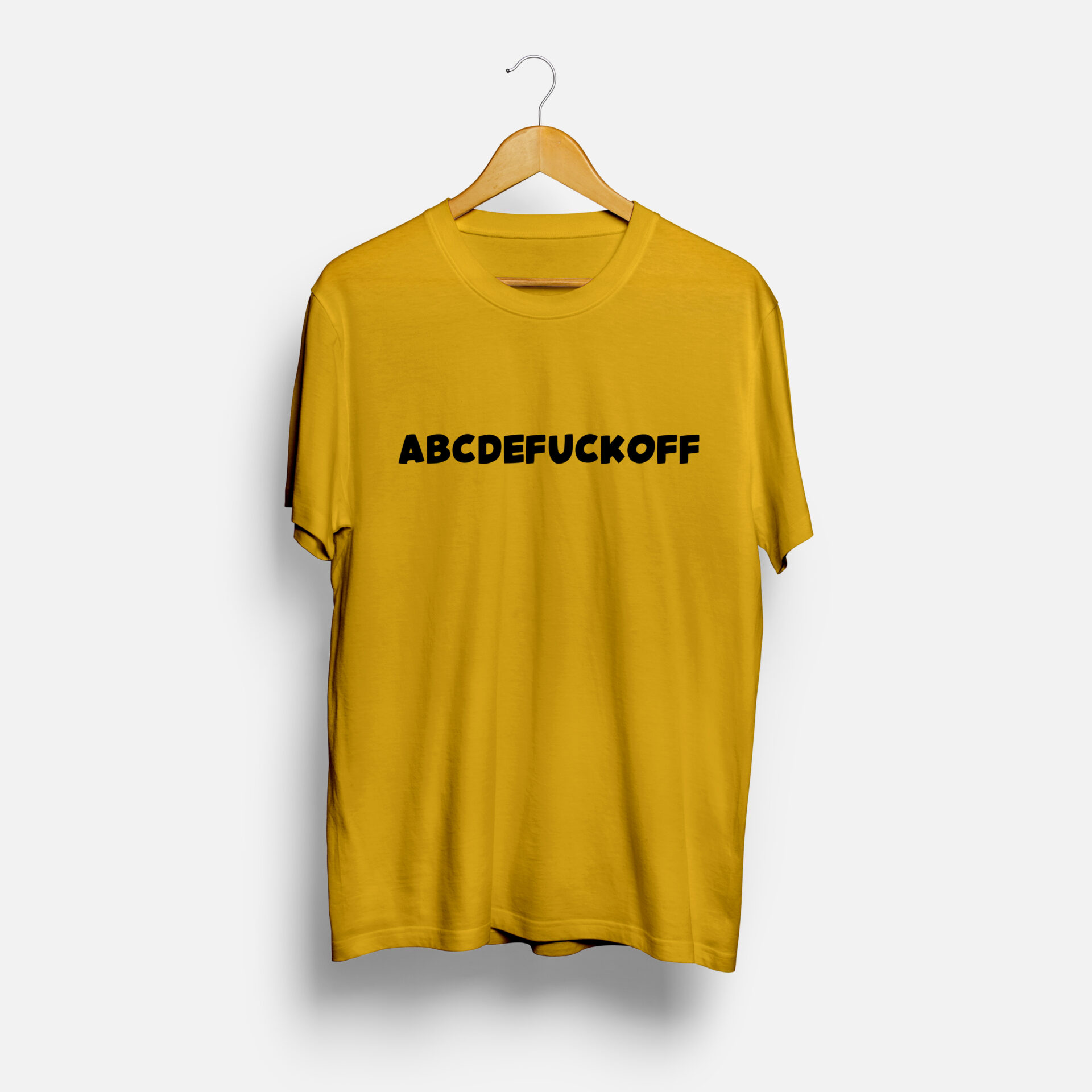 ABCDEFGH  FUCK OFF CUSTOMISED ROUND NECK TSHIRT